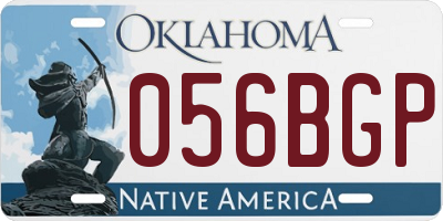 OK license plate 056BGP