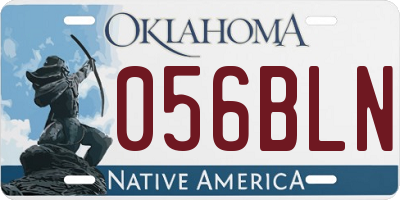 OK license plate 056BLN