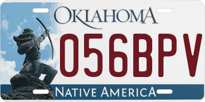OK license plate 056BPV