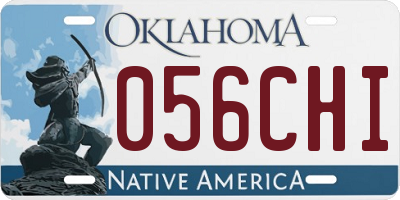 OK license plate 056CHI