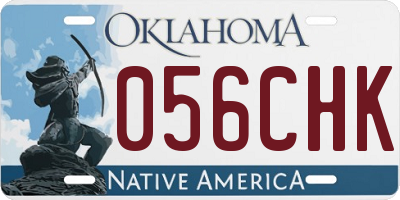 OK license plate 056CHK