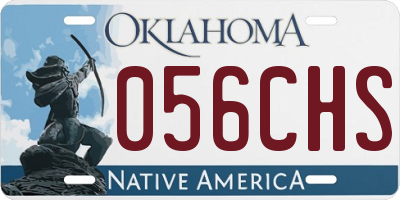OK license plate 056CHS