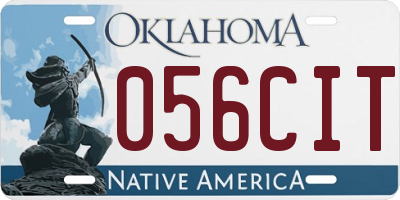 OK license plate 056CIT