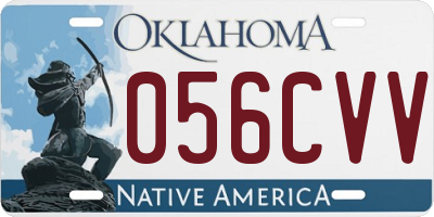 OK license plate 056CVV