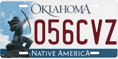 OK license plate 056CVZ