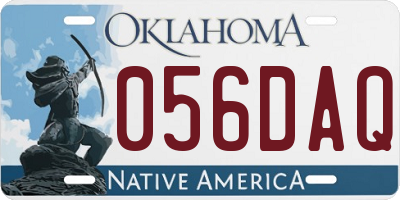 OK license plate 056DAQ