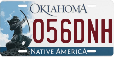 OK license plate 056DNH