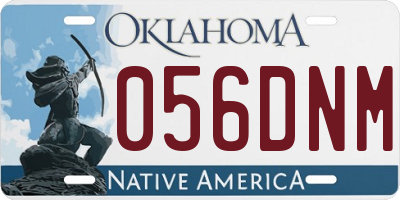 OK license plate 056DNM