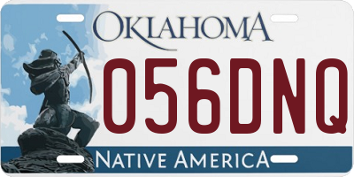 OK license plate 056DNQ