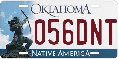 OK license plate 056DNT