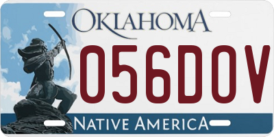 OK license plate 056DOV