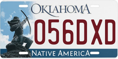 OK license plate 056DXD