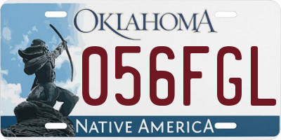 OK license plate 056FGL