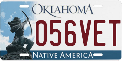OK license plate 056VET