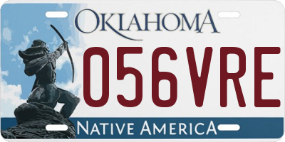OK license plate 056VRE
