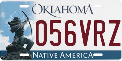 OK license plate 056VRZ