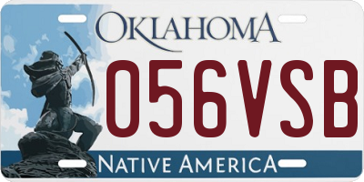 OK license plate 056VSB