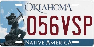OK license plate 056VSP