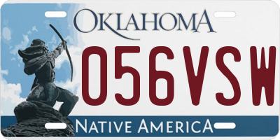 OK license plate 056VSW