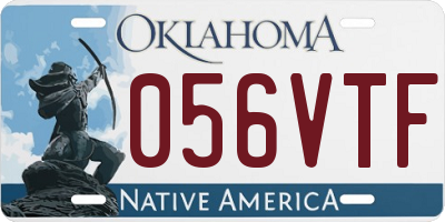 OK license plate 056VTF