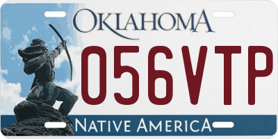 OK license plate 056VTP