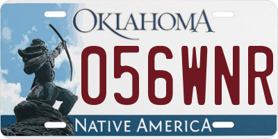 OK license plate 056WNR