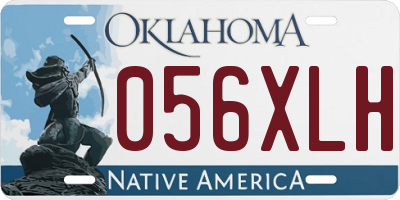 OK license plate 056XLH