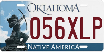 OK license plate 056XLP