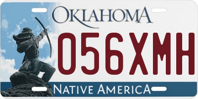 OK license plate 056XMH
