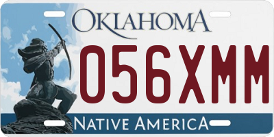 OK license plate 056XMM