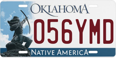 OK license plate 056YMD