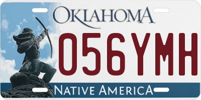 OK license plate 056YMH