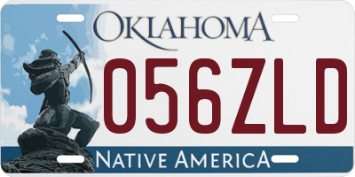OK license plate 056ZLD