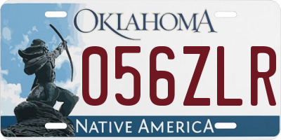 OK license plate 056ZLR