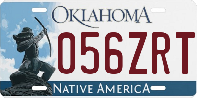 OK license plate 056ZRT