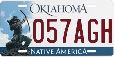 OK license plate 057AGH