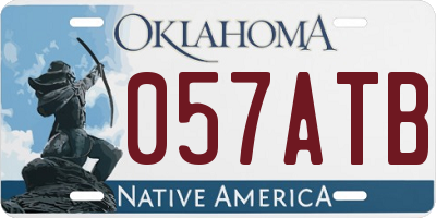OK license plate 057ATB