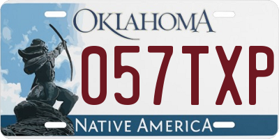 OK license plate 057TXP