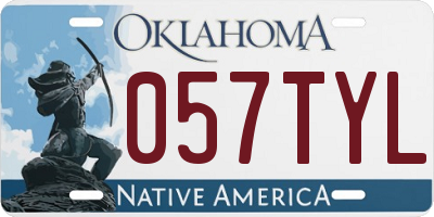 OK license plate 057TYL