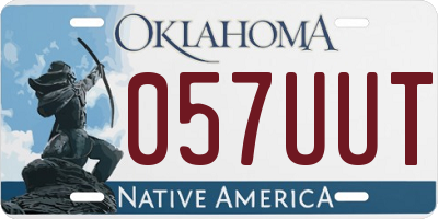 OK license plate 057UUT