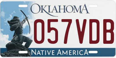 OK license plate 057VDB