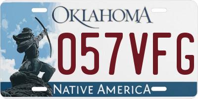 OK license plate 057VFG