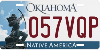 OK license plate 057VQP