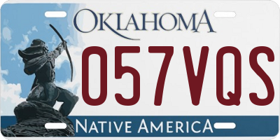 OK license plate 057VQS