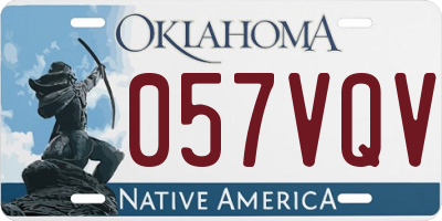 OK license plate 057VQV