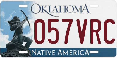 OK license plate 057VRC