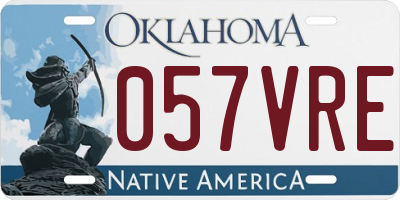 OK license plate 057VRE