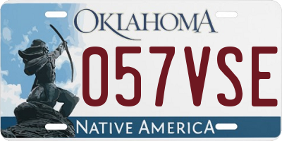 OK license plate 057VSE