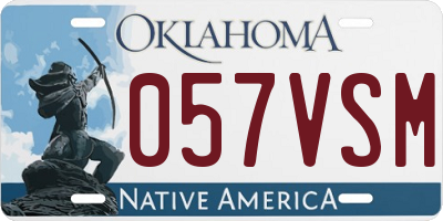 OK license plate 057VSM