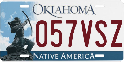 OK license plate 057VSZ